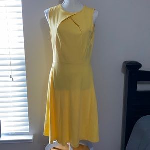 Yellow sleeveless dress
